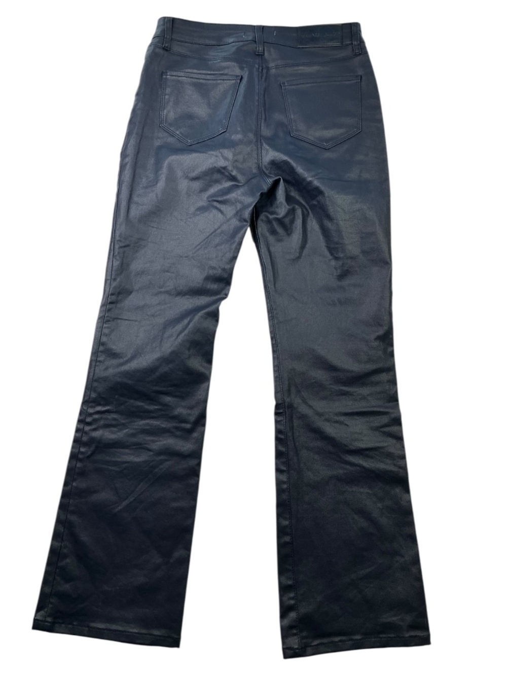 The Noli Shop Aria Faux Leather Coated Bootcut Jeans High Rise 30 - Picture 2 of 10